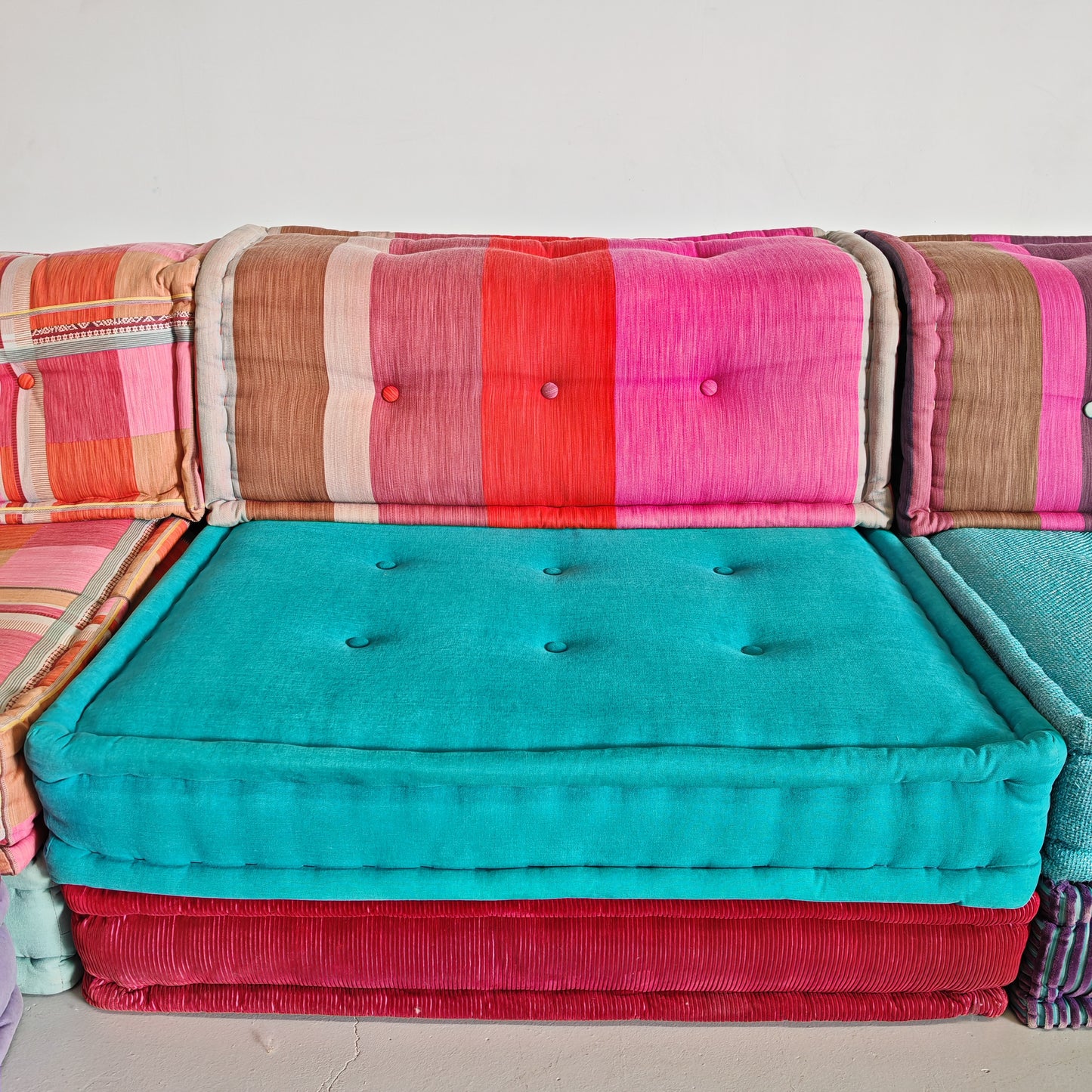 Divano modulare Mah Jong By Missoni, H. Hopfer per Roche Bobois 6 posti