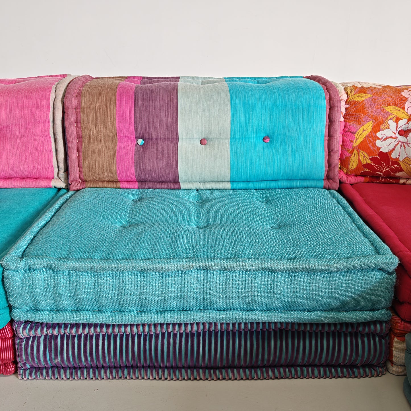 Divano modulare Mah Jong By Missoni, H. Hopfer per Roche Bobois 6 posti