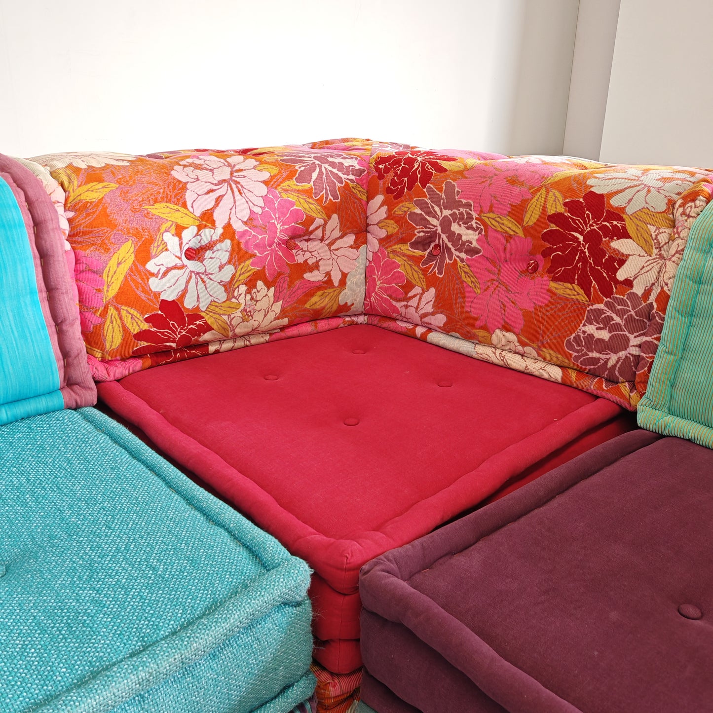 Divano modulare Mah Jong By Missoni, H. Hopfer per Roche Bobois 6 posti