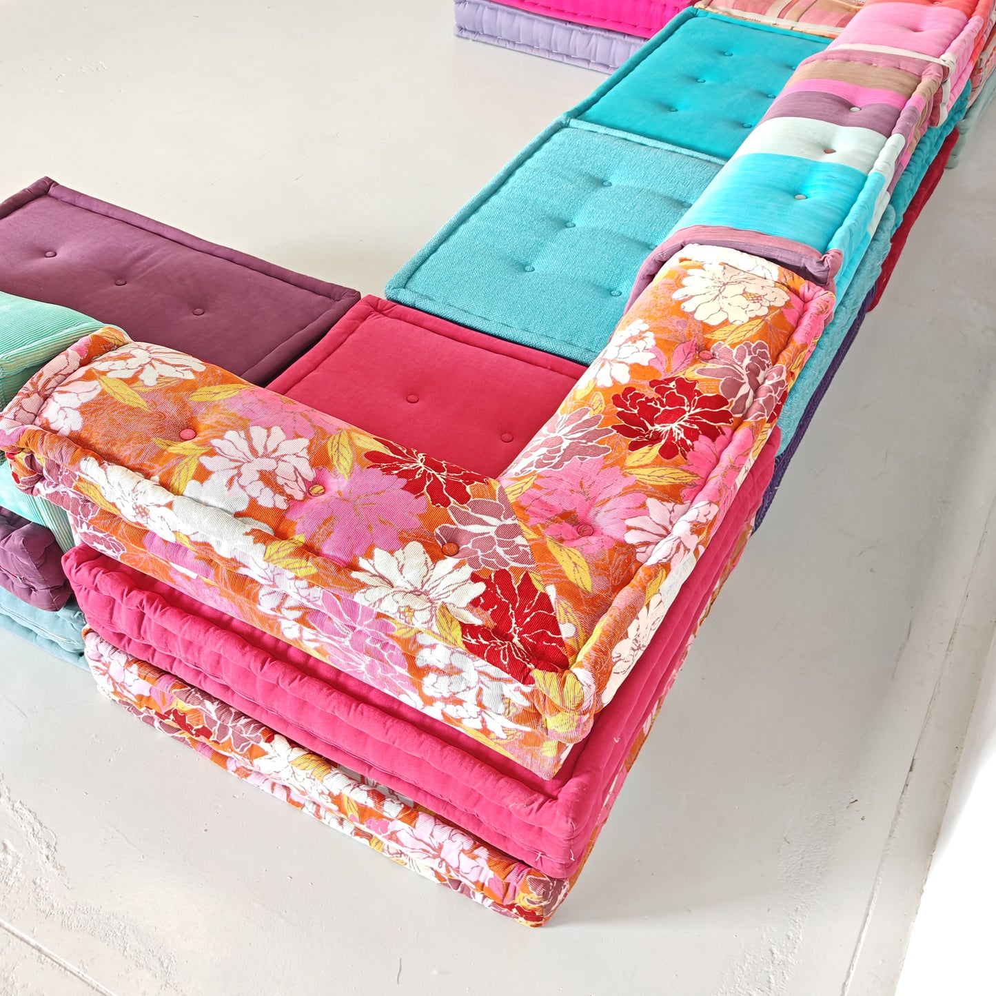 Divano modulare Mah Jong By Missoni, H. Hopfer per Roche Bobois 6 posti