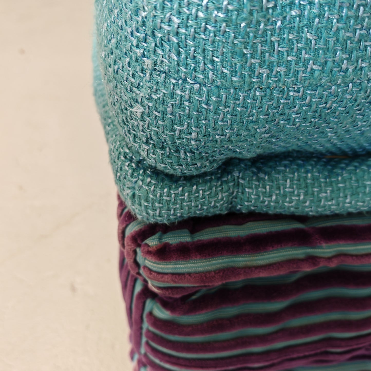 Divano modulare Mah Jong By Missoni, H. Hopfer per Roche Bobois 4 posti (blu)
