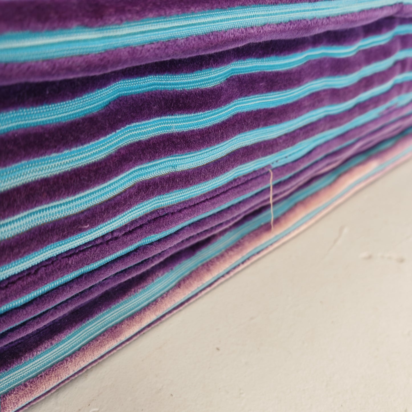 Divano modulare Mah Jong By Missoni, H. Hopfer per Roche Bobois 4 posti (blu)