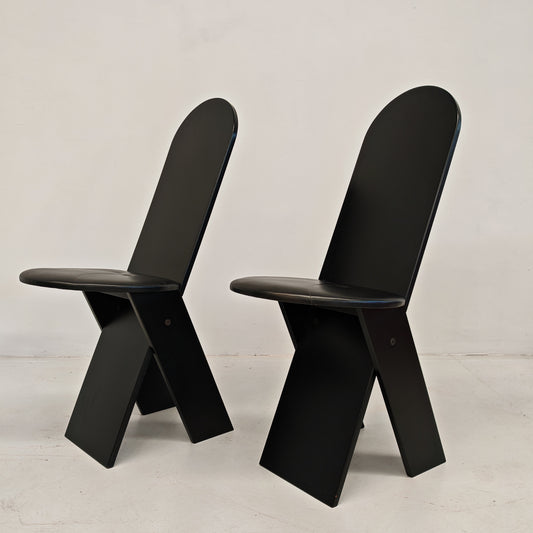 Set di 2 sedie SD57 Marco Zanuso per Poggi anni 70