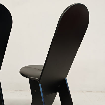 Ensemble de 2 chaises SD57 de Marco Zanuso pour Poggi, années 70