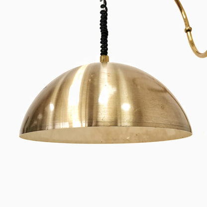 Lampada  a muro in ottone orientabile vintage anni 80