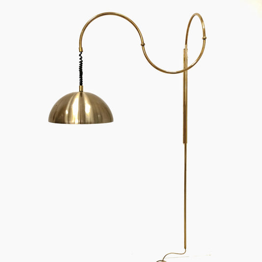 Lampada a muro in ottone orientabile vintage anni 80