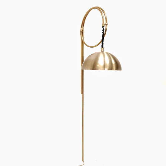 Lampada a muro in ottone orientabile vintage anni 80
