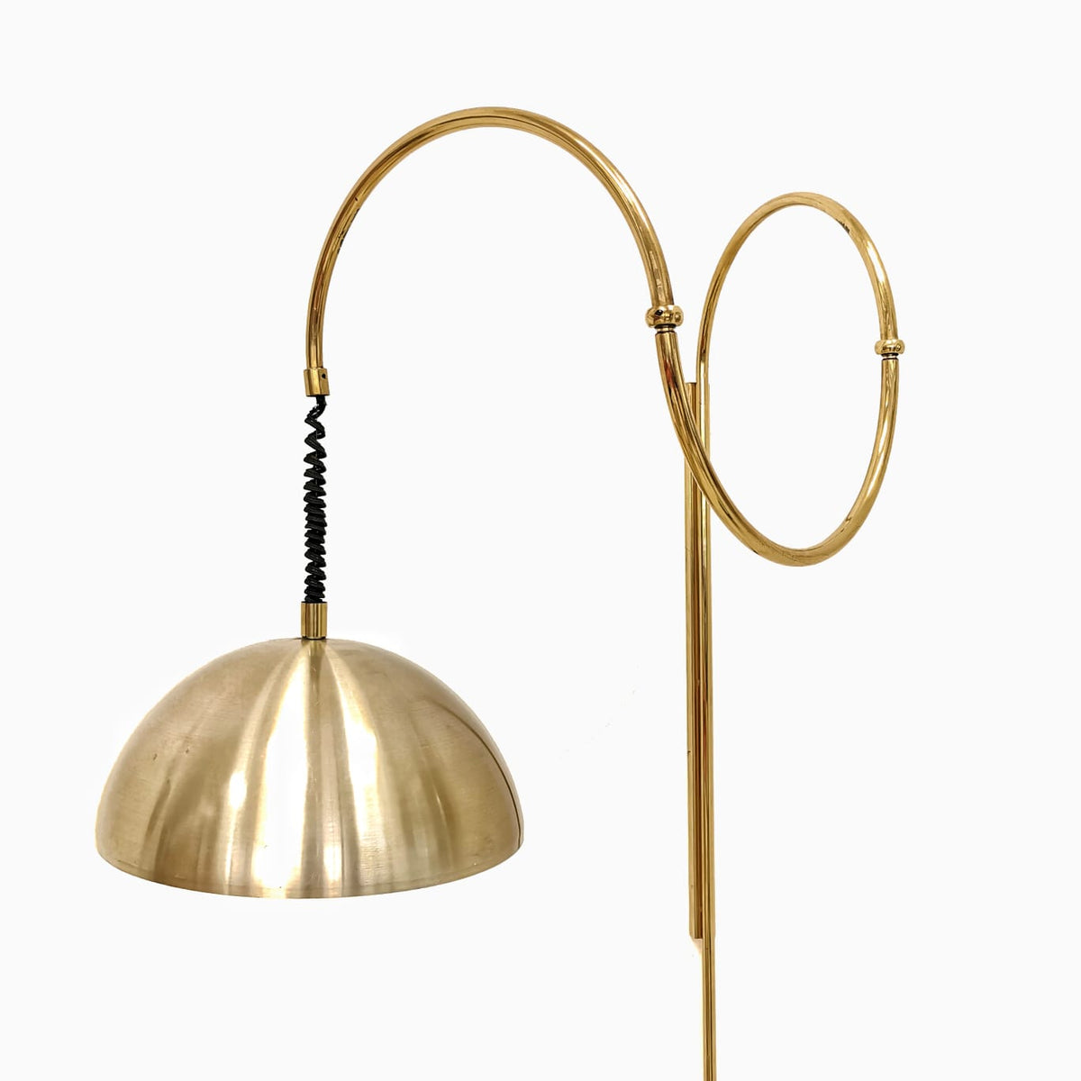 Lampada  a muro in ottone orientabile vintage anni 80