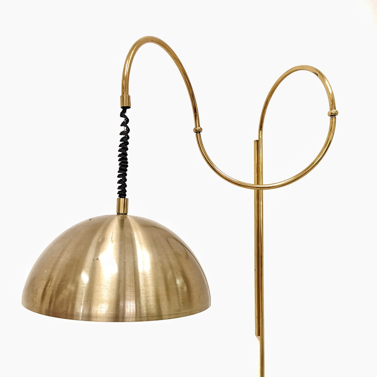 Lampada  a muro in ottone orientabile vintage anni 80