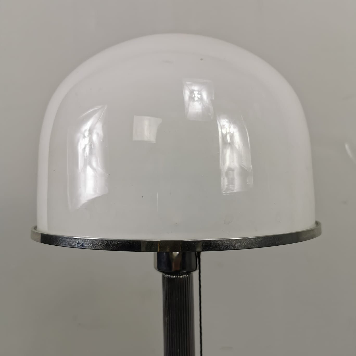 Lampada da tavolo in vetro Stile Bauhaus Wagenfelds WG 24 1980's