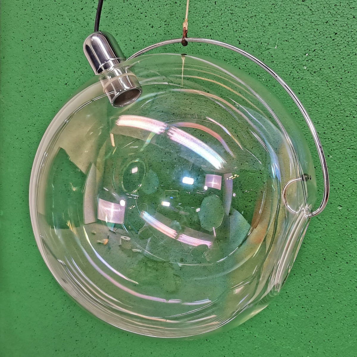 Lustre SONA ORIGINAL DES ANNÉES 70 Carlo Nason pour Lumeform