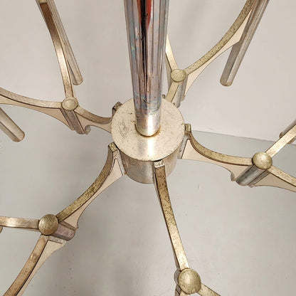 Lustre Sciolari vintage des années 70 à 10 lumières