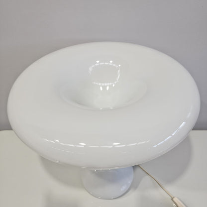 Lampada  da tavolo vintage space age ani 70 in vetro di murano