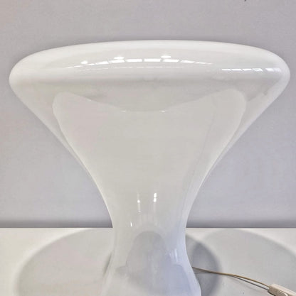 Lampada  da tavolo vintage space age ani 70 in vetro di murano