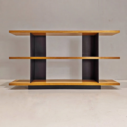 Bibliothèque mobile en chêne, Charlotte Perriand, années 70