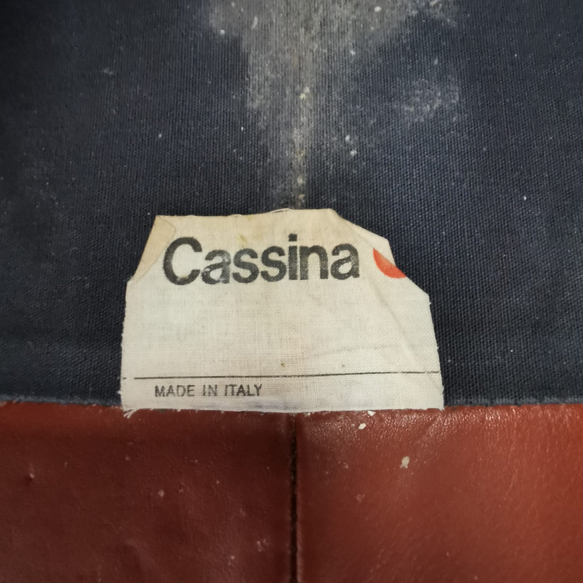 Divano 2 posti in pelle Maralunga Vico Magistretti per Cassina 1970's (B)