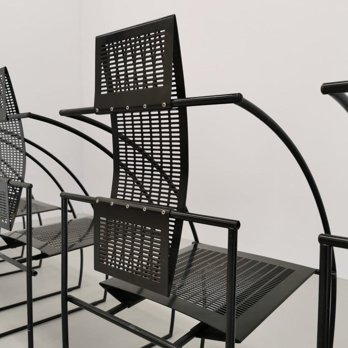 Set de 6 chaises modèle Quinta de Mario Botta pour Alias, années 1980.