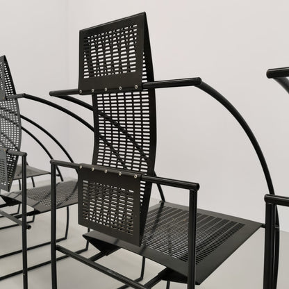 Set de 6 chaises modèle Quinta de Mario Botta pour Alias, années 1980.