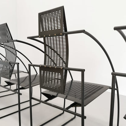 Set de 6 chaises modèle Quinta de Mario Botta pour Alias, années 1980.