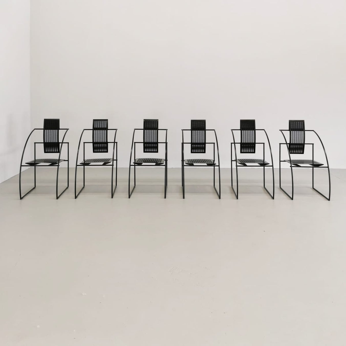 Set de 6 chaises modèle Quinta de Mario Botta pour Alias, années 1980.