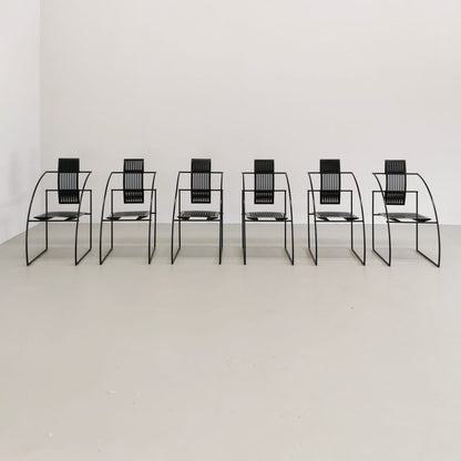 Set de 6 chaises modèle Quinta de Mario Botta pour Alias, années 1980.