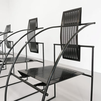 Set de 6 chaises modèle Quinta de Mario Botta pour Alias, années 1980.