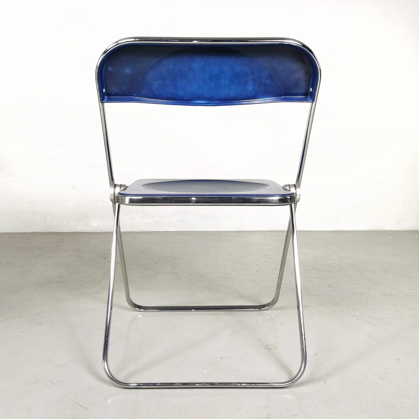 Scrivania / Scrittoio blu Platone G. Piretti, Anonima Castelli 1960's