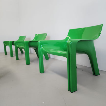 Fauteuil Vicario de Vico Magistretti pour Artemide, années 1970 (VERT)
