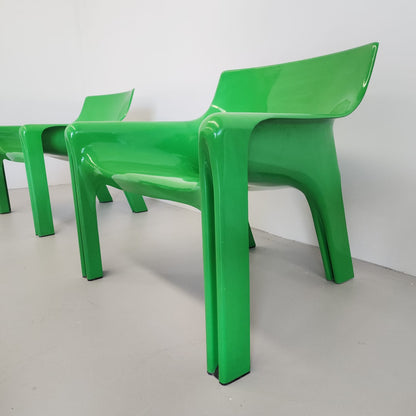 Fauteuil Vicario de Vico Magistretti pour Artemide, années 1970 (VERT)