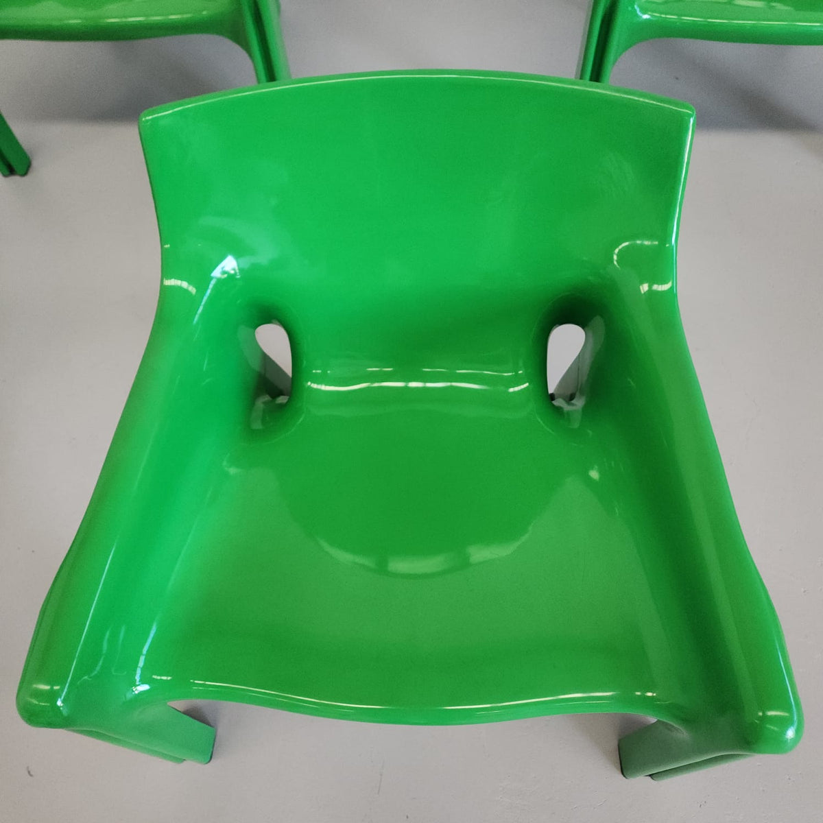 Fauteuil Vicario de Vico Magistretti pour Artemide, années 1970 (VERT)