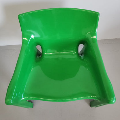 Fauteuil Vicario de Vico Magistretti pour Artemide, années 1970 (VERT)