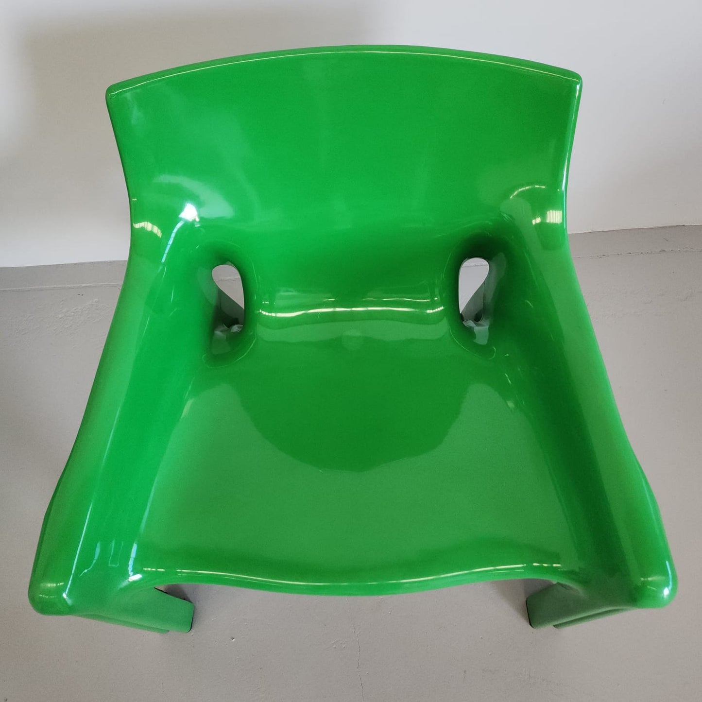 Set di 6 Poltrone Vicario Vico Magistretti per Artemide 1970's (VERDE)