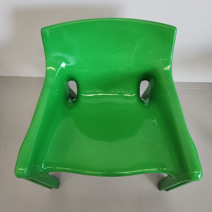 Fauteuil Vicario de Vico Magistretti pour Artemide, années 1970 (VERT)