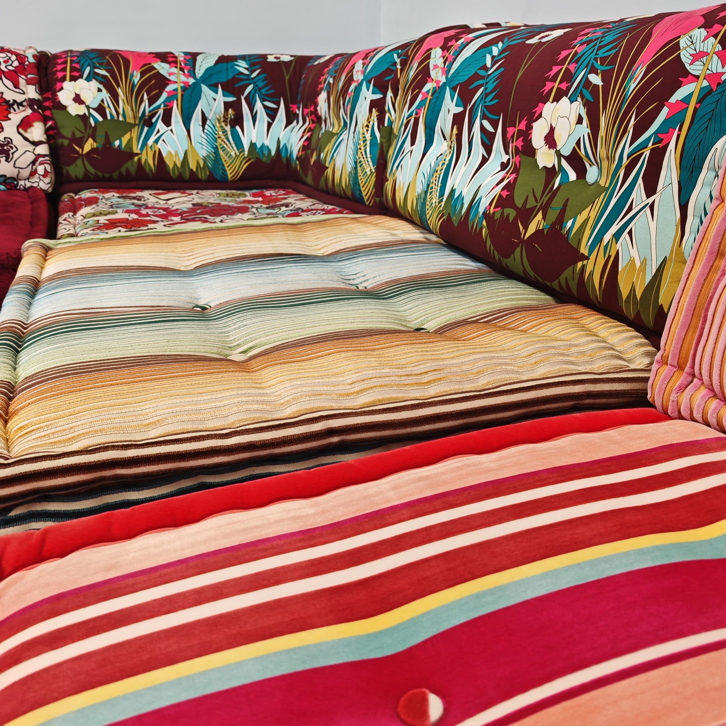 Divano modulare Mah Jong By Kenzo, Hans Hopfer per Roche Bobois 1970's