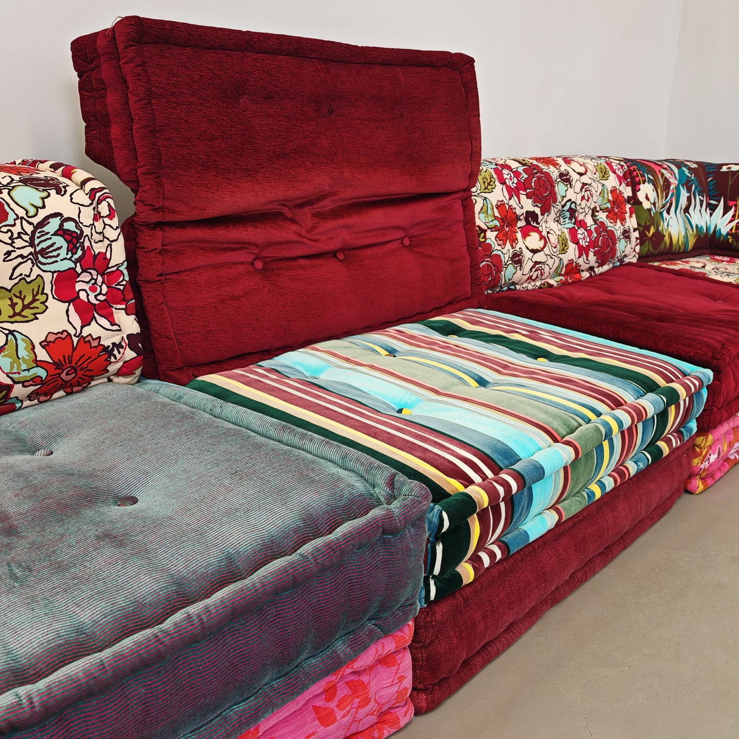 Divano modulare Mah Jong By Kenzo, Hans Hopfer per Roche Bobois 1970's