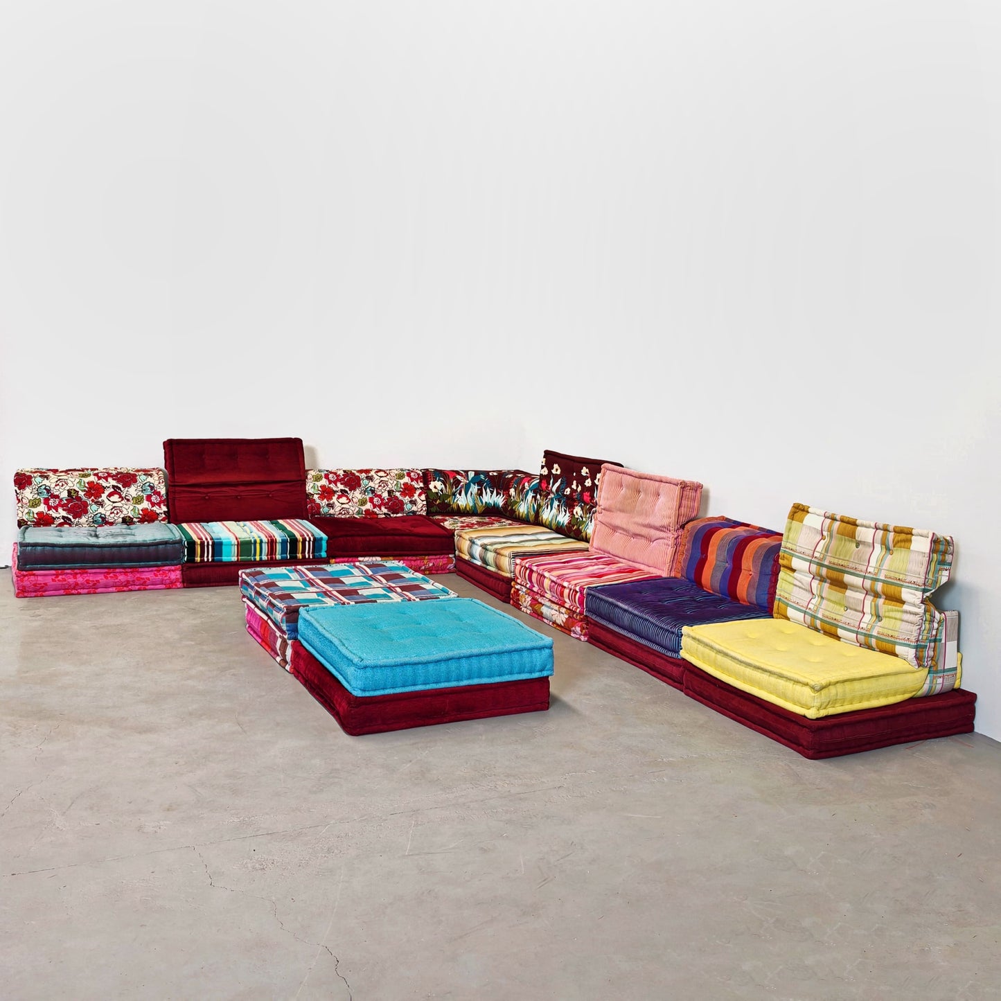 Divano modulare Mah Jong By Kenzo, Hans Hopfer per Roche Bobois 1970's