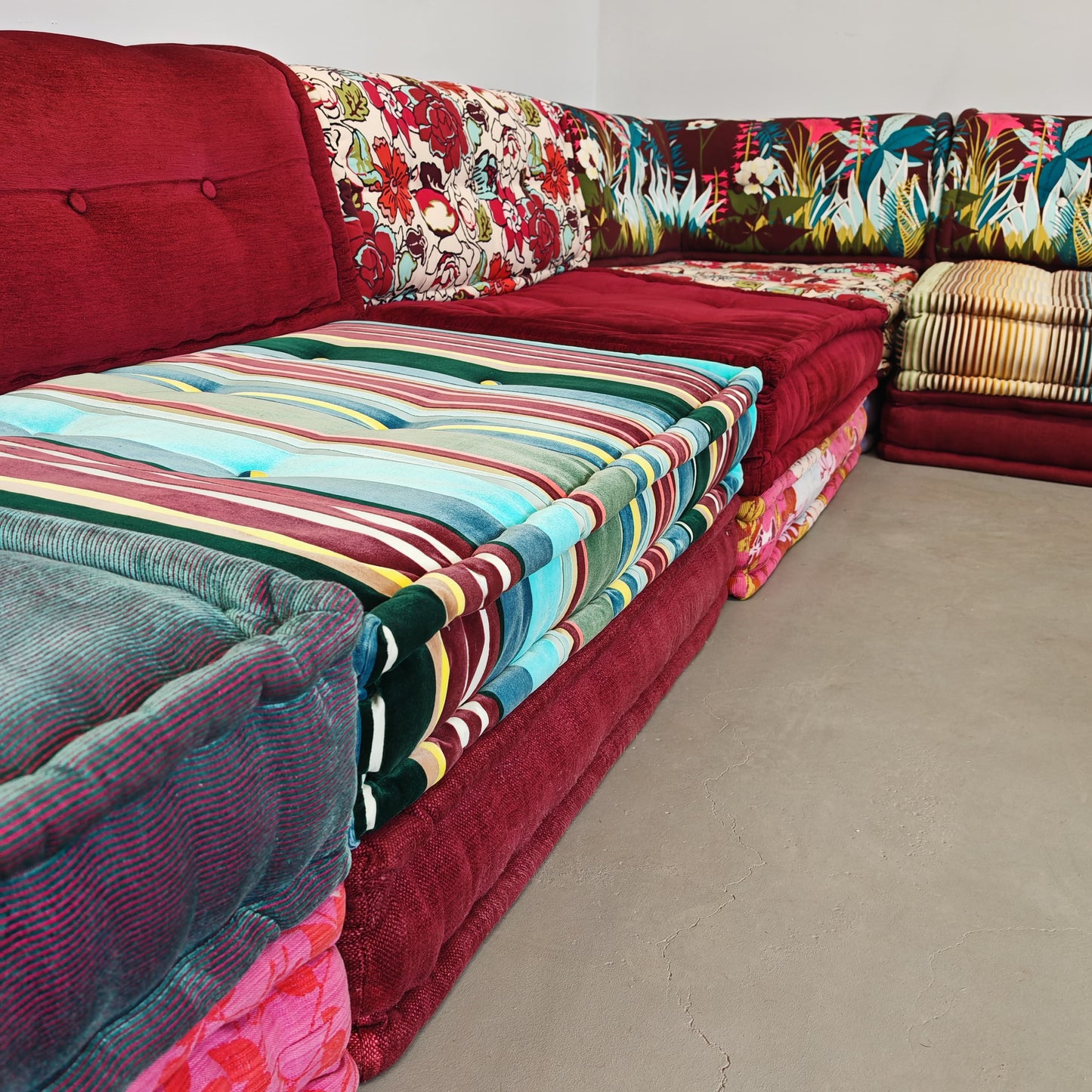 Divano modulare Mah Jong By Kenzo, Hans Hopfer per Roche Bobois 1970's