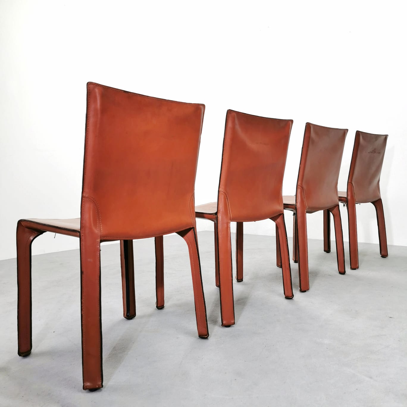 Set di 4 sedie CAB di Mario Bellini per Cassina 1970's