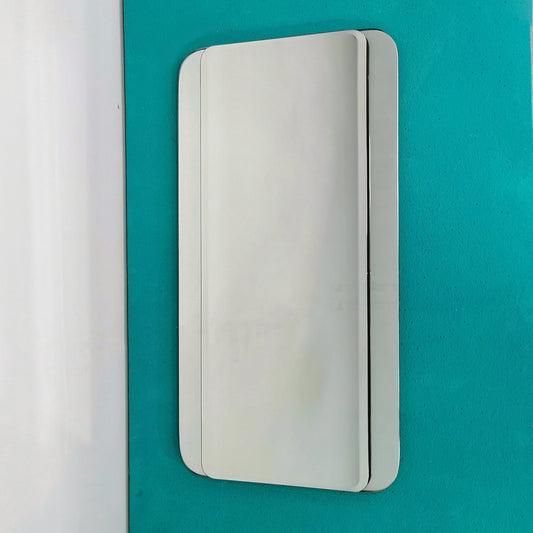 Specchio rettangolare Crystal Art vintage anni 70