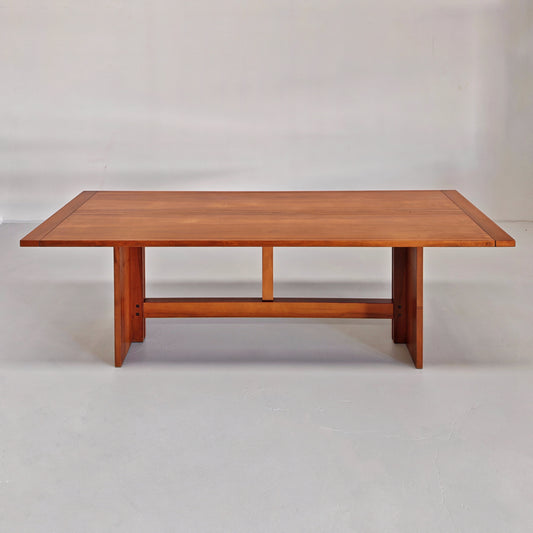 grande tavolo noce bernini anni 70