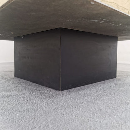 Table basse carrée en verre G. Ausenda années 1970