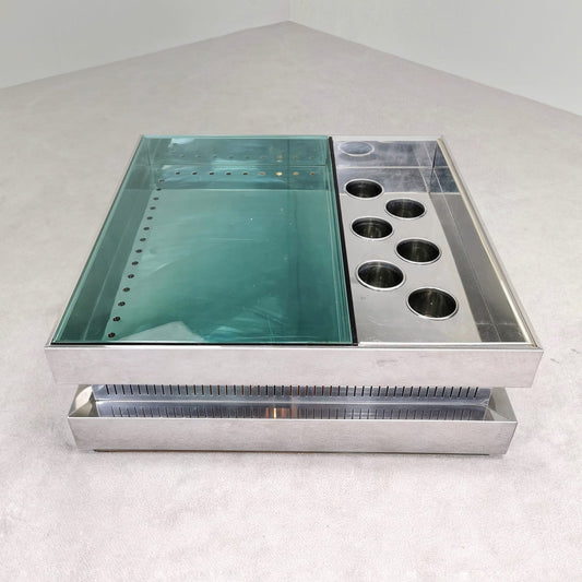 Tavolino bar coffee table  space age illuminato vintage space age anni 70