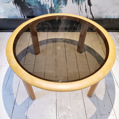 Tavolo tondo Dinette Luigi Massoni per Poltrona Frau 1970's