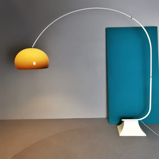 Grande Lampada ad Arco vintage space Age anni 70