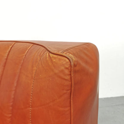 Fauteuil en cuir Arflex 9000, Tito Agnoli, années 1970