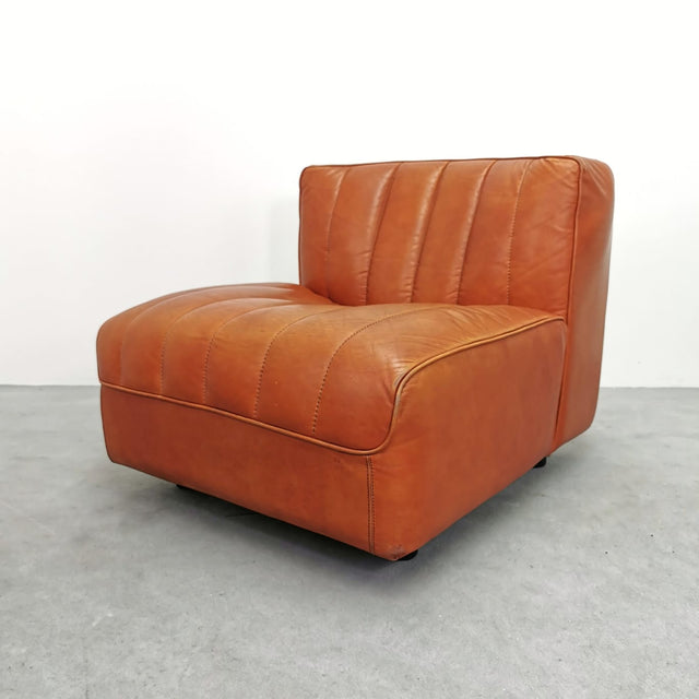 Fauteuil en cuir Arflex 9000, Tito Agnoli, années 1970