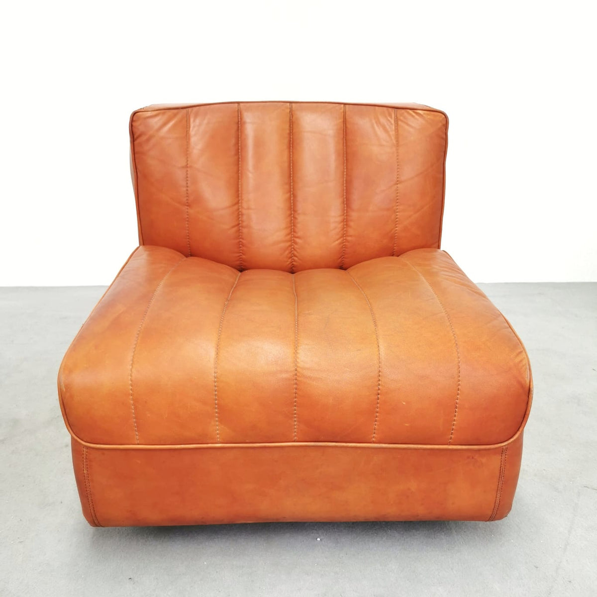 Fauteuil en cuir Arflex 9000, Tito Agnoli, années 1970