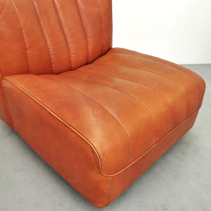 Fauteuil en cuir Arflex 9000, Tito Agnoli, années 1970
