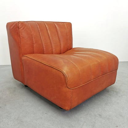 Fauteuil en cuir Arflex 9000, Tito Agnoli, années 1970