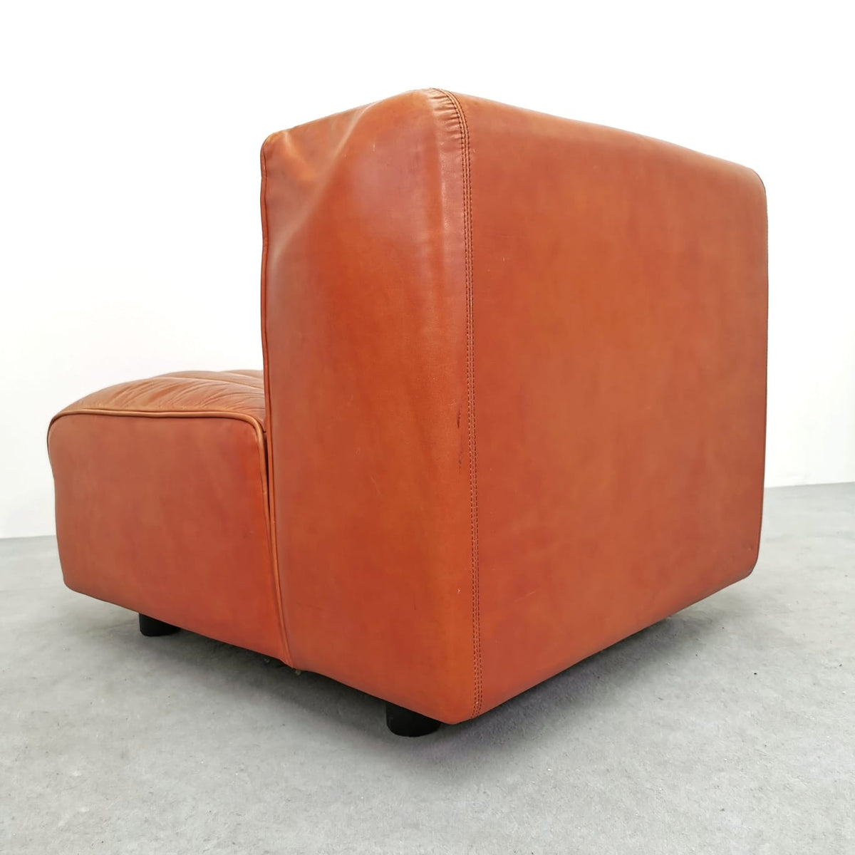 Fauteuil en cuir Arflex 9000, Tito Agnoli, années 1970